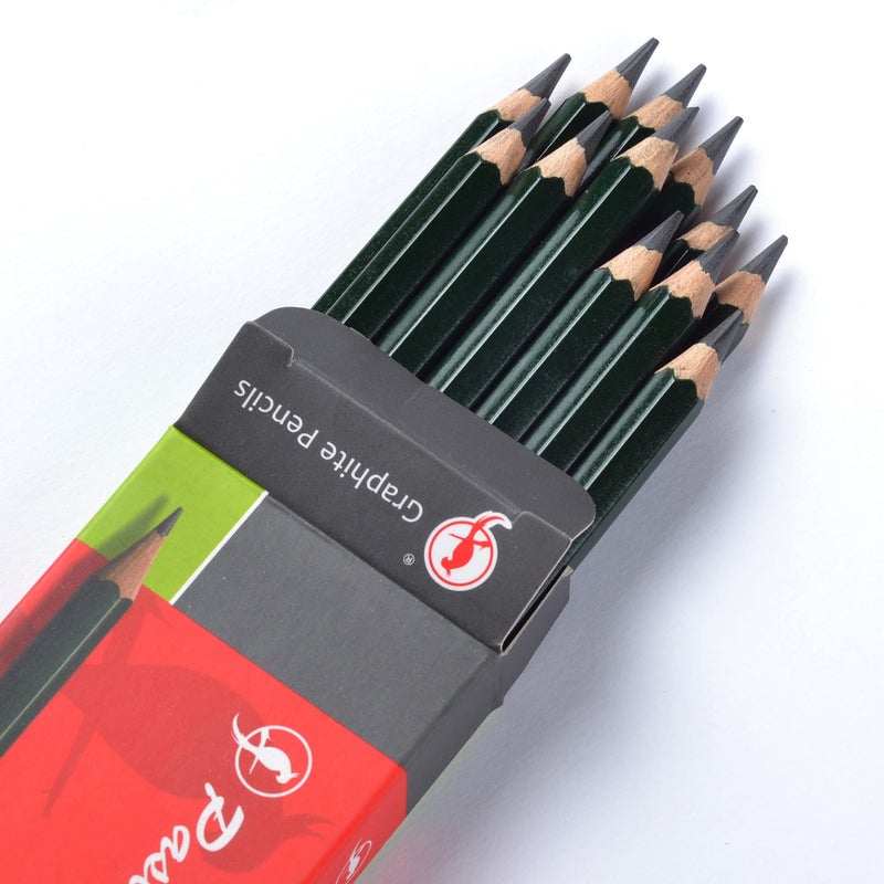 Pasler Professional Graphic Sketching Drawing Pencils 12 Count (3H) - Image 3